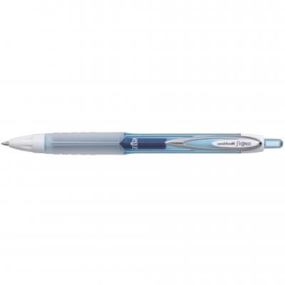 კალამი გელის Uni-ball Signo Colors UMN-207F 0.7მმ. L.BLUE კნოპკით