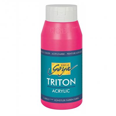 საღებავი აკრილის KREUL SOLO GOYA Triton 750მლ. Fluoresc. Pink 17063