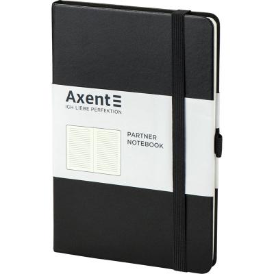 ბლოკნოტი ჩასანიშნი AXENT Partner 8308-01-A 125*195, 96ფ. ხაზი, შავი