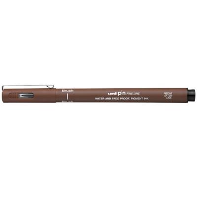 ლაინერი UNI PIN BR fine line Brush Marking Sepia PINBR-200 Sepia