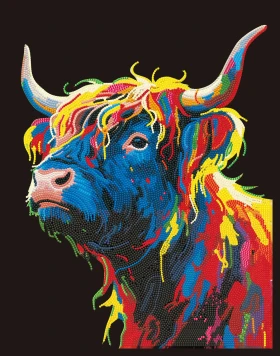 კრისტალური მოზაიკა Diamond Dotz DD25041 45.7*35.5სმ. Highland Cow