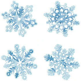 კრისტალური მოზაიკა Diamond Dotz DD23020 9.8*9.8 სმ Snowflakes
